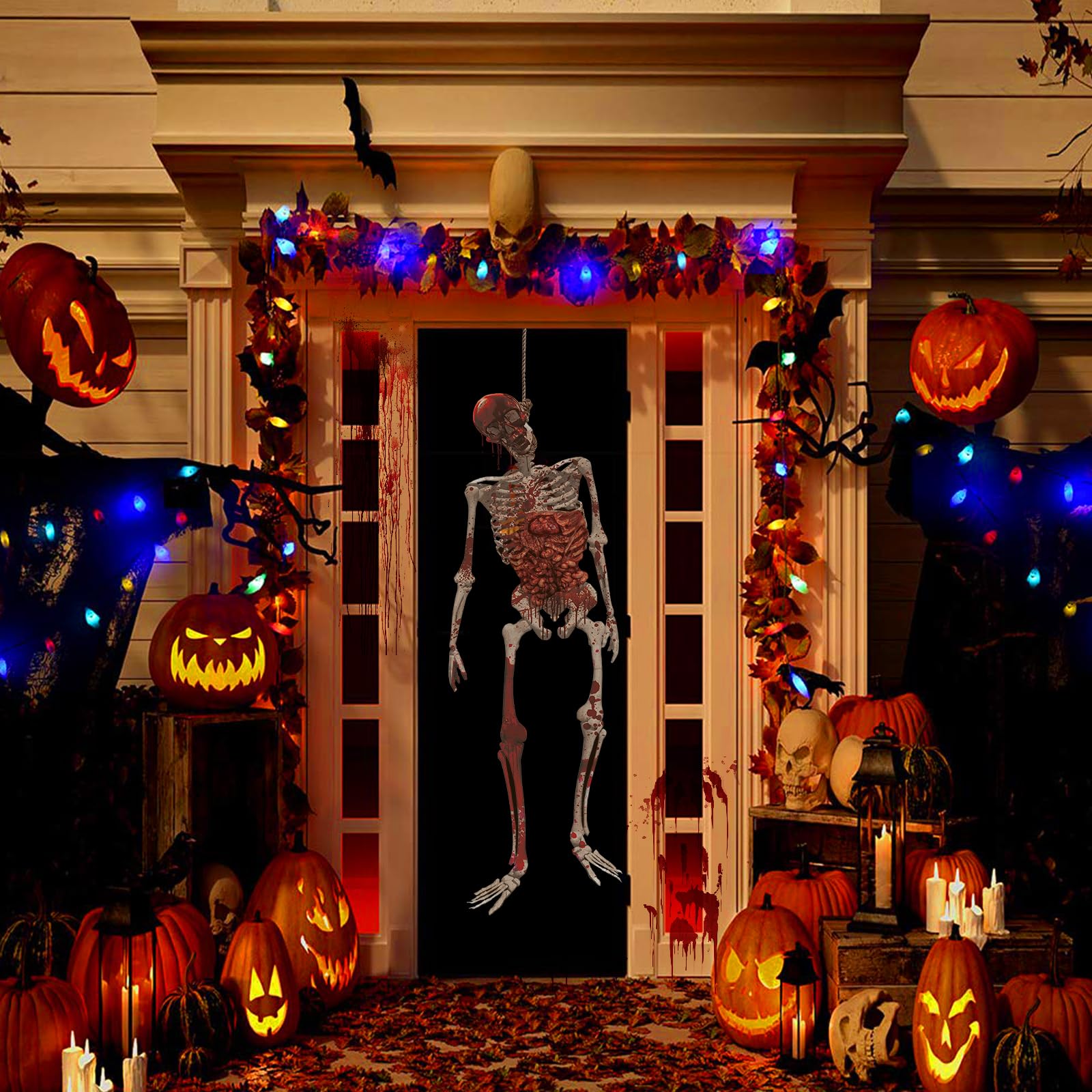 Pegatina Halloween 1 Pieza Pegatina De Puerta Con Huella De Sangre Para  Crear Ambiente De Terror Para Halloween En La Puerta O Ventana De Vidrio En  La Fiesta | Moda De Mujer |, image size:1600x1600