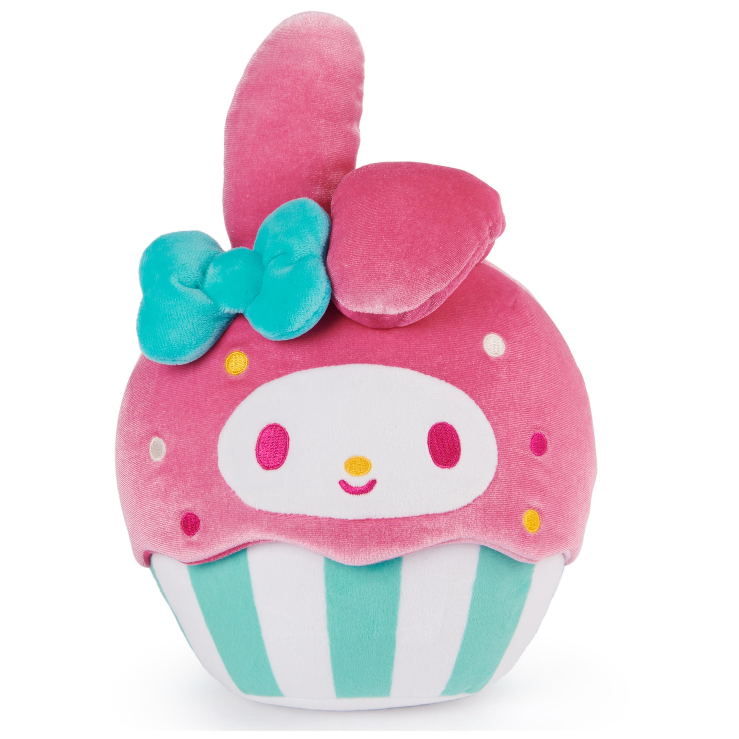 Sanrio Hello Kitty and Friends My Melody Cupcake Plush, Stuffed Animal for Ages 1 and Up, Pink/White, 8”