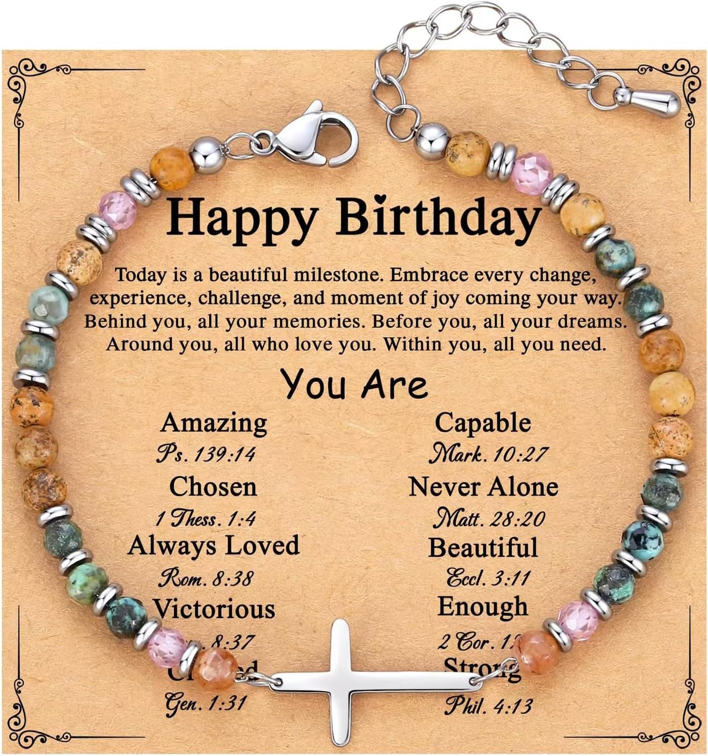 Birthday Graduation Mothers Day Anniversary Bracelet for Women | Meaningful Gift, Flexible Adjustable Size, Retro fashion accent piece, Universal outfit matching, retro boho aesthetic