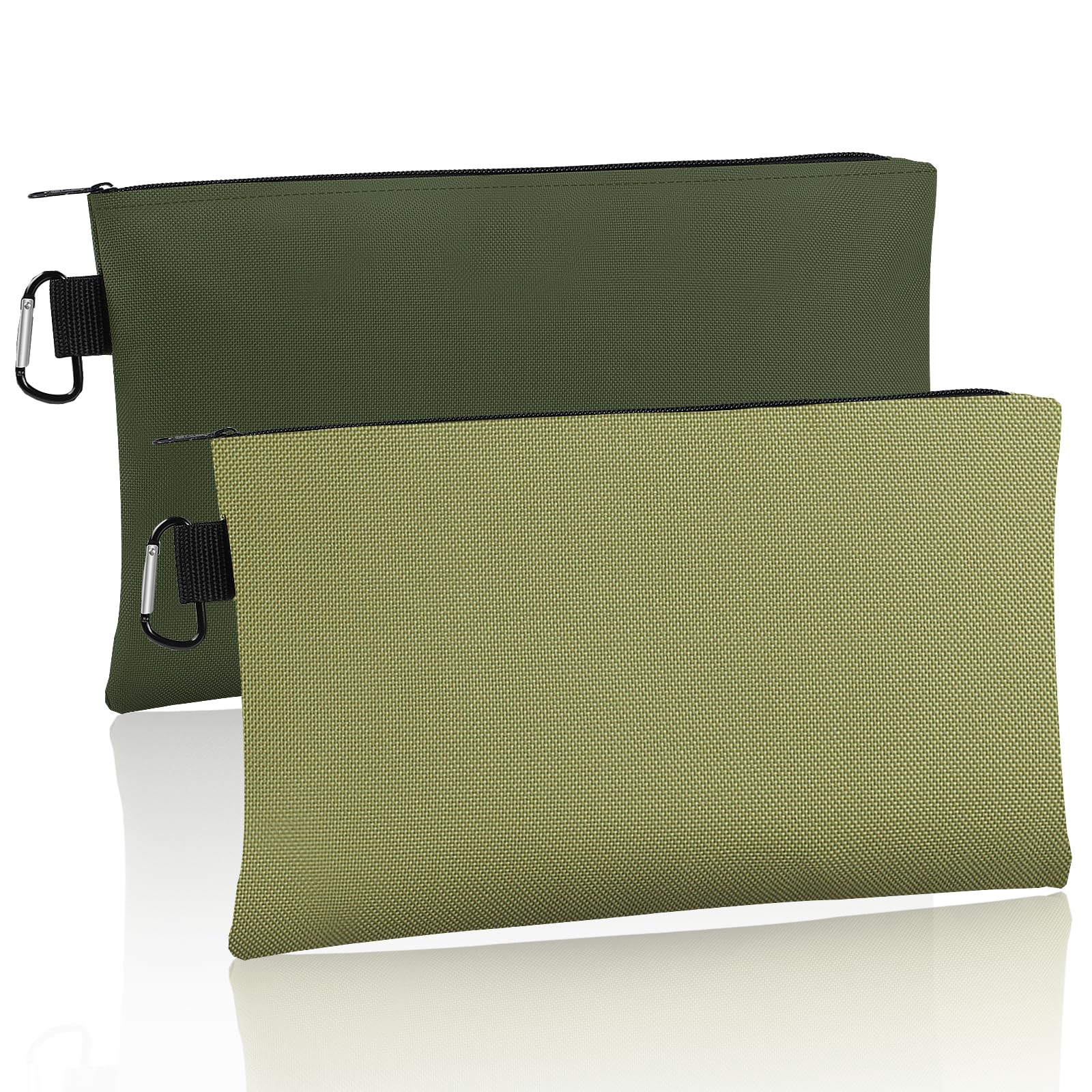 Rindion Tool Bag Zipper Pouch 12 4 7 3 Inch Premium Tool Pouch with Carabiner Utility Multipurpose Storage