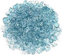 Vista 16 de American Fireglass vidrio para fuego de 10 libras con vidrio para hogar y vidrio para brasero, Transparente