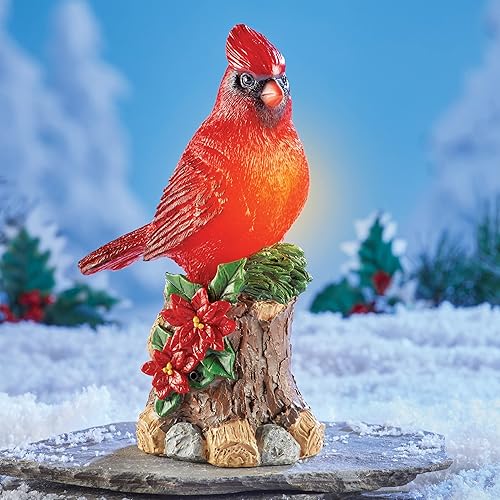 Miniatura 2 de Collections Etc Estatua cardenal de canto activado por movimiento con luz