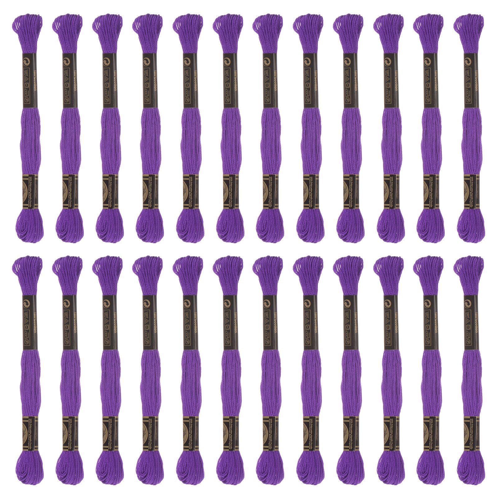 Fil à broderie en coton égyptien violet pour bracelets et canevas