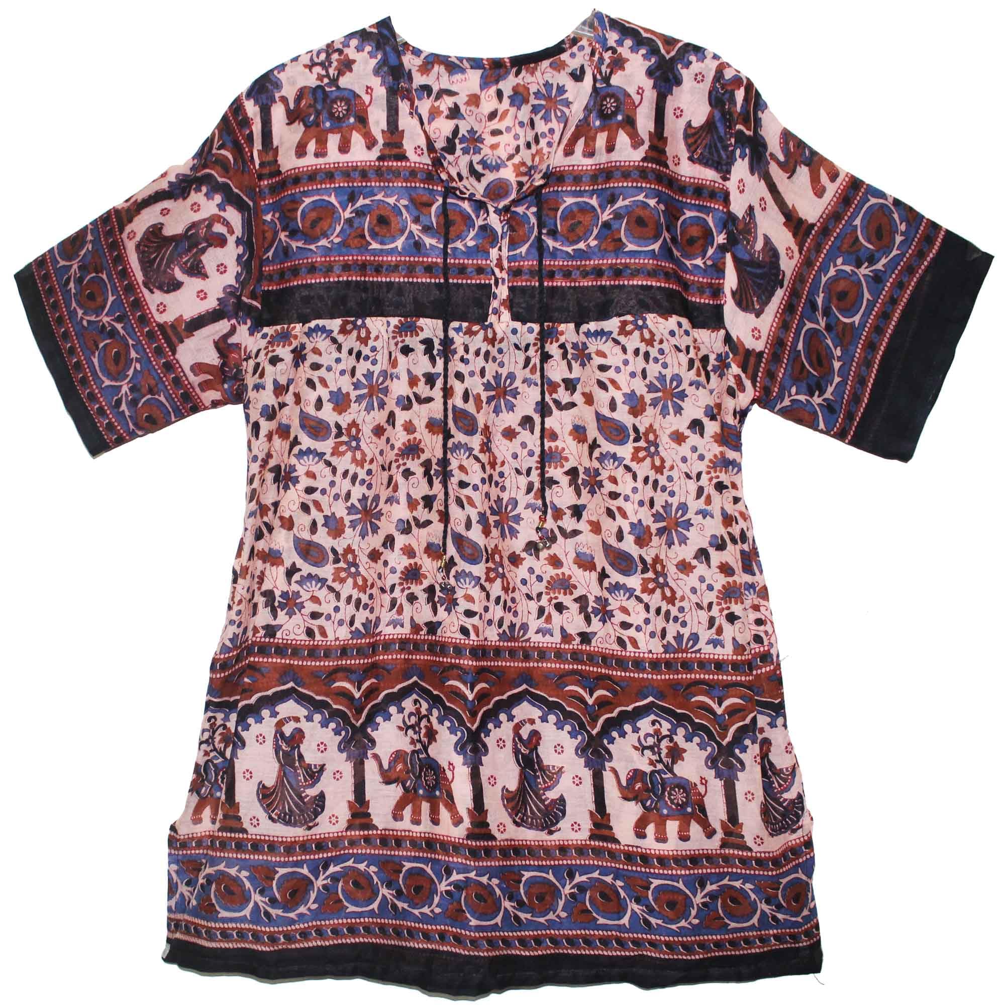 JNB Garments Indian Cotton Blusa Blouse For Women Top Hippie Dress Ethnic Boho