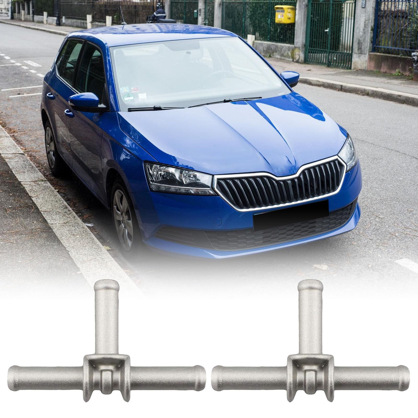 1. Aluminium-Kühlmittel-T-Fitting Connector für Hochtemperatur-Fahrzeugkühlsysteme N90693001 Kühlmittelschlauchverbinder