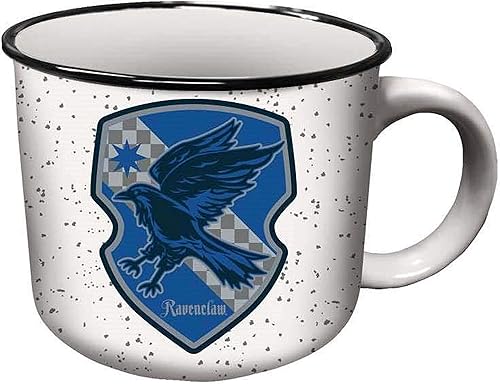Spoontiques - Taza de campista de Harry Potter Ravenclaw - Bonita taza de cerámica para fogata - Ideal para amantes del aire libre, mochileros,
