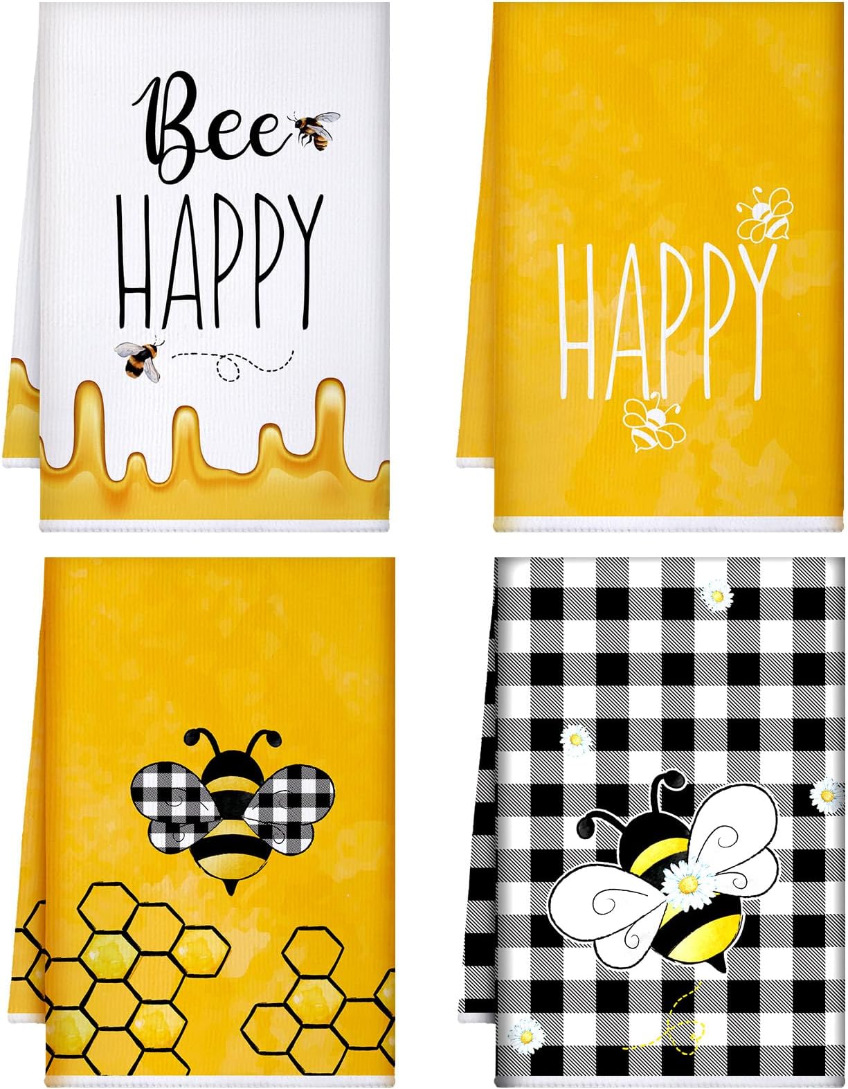 Amazon.com: Kitchen Towel - Bee Kind Bee Humble Bee Happy : Home & Kitchen