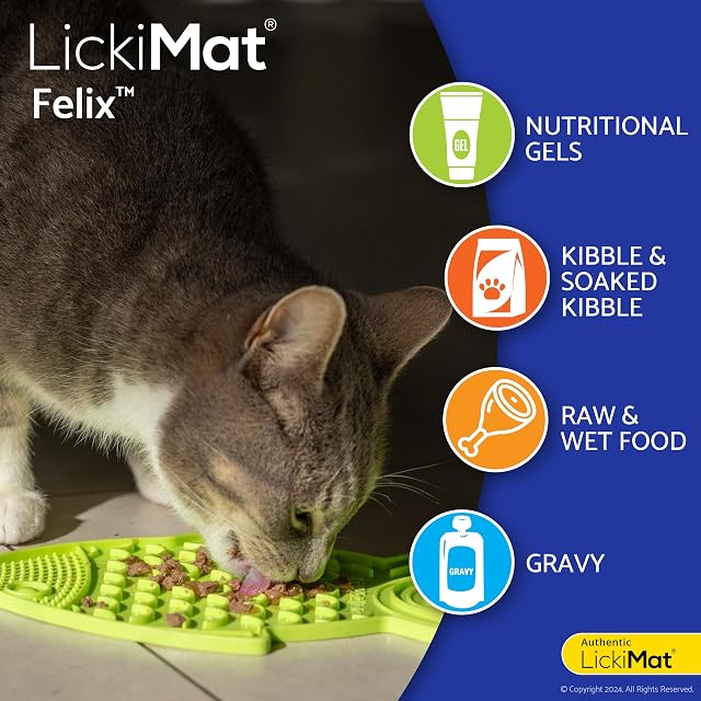Foto 4 de 6 de Lickimat Casper & Felix, alimentadores lentos para Gatos en Forma de pez para el aburrimiento felino…