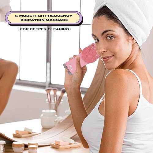 Miniatura 2 de Cepillo de limpieza facial - Limpiador facial - Limpiador de cepillo facial de silicona - Exfoliante de cepillo facial - Cepillo limpiador facial -