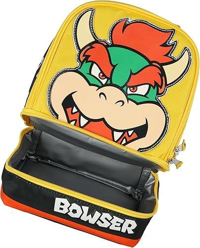 Miniatura 5 de Nintendo Super Mario Lonchera Bowser aislada con doble compartimento