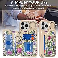 Vista 86 de Havaya Funda para iPhone 13 Pro Max y iPhone 12 Pro Max, cartera compatible con magsaf 2 en 1, desmontable magnética con tarjetero y ranura trasera