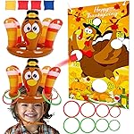 90shine 3Pcs Thanksgiving Turkey Ring Toss Games f