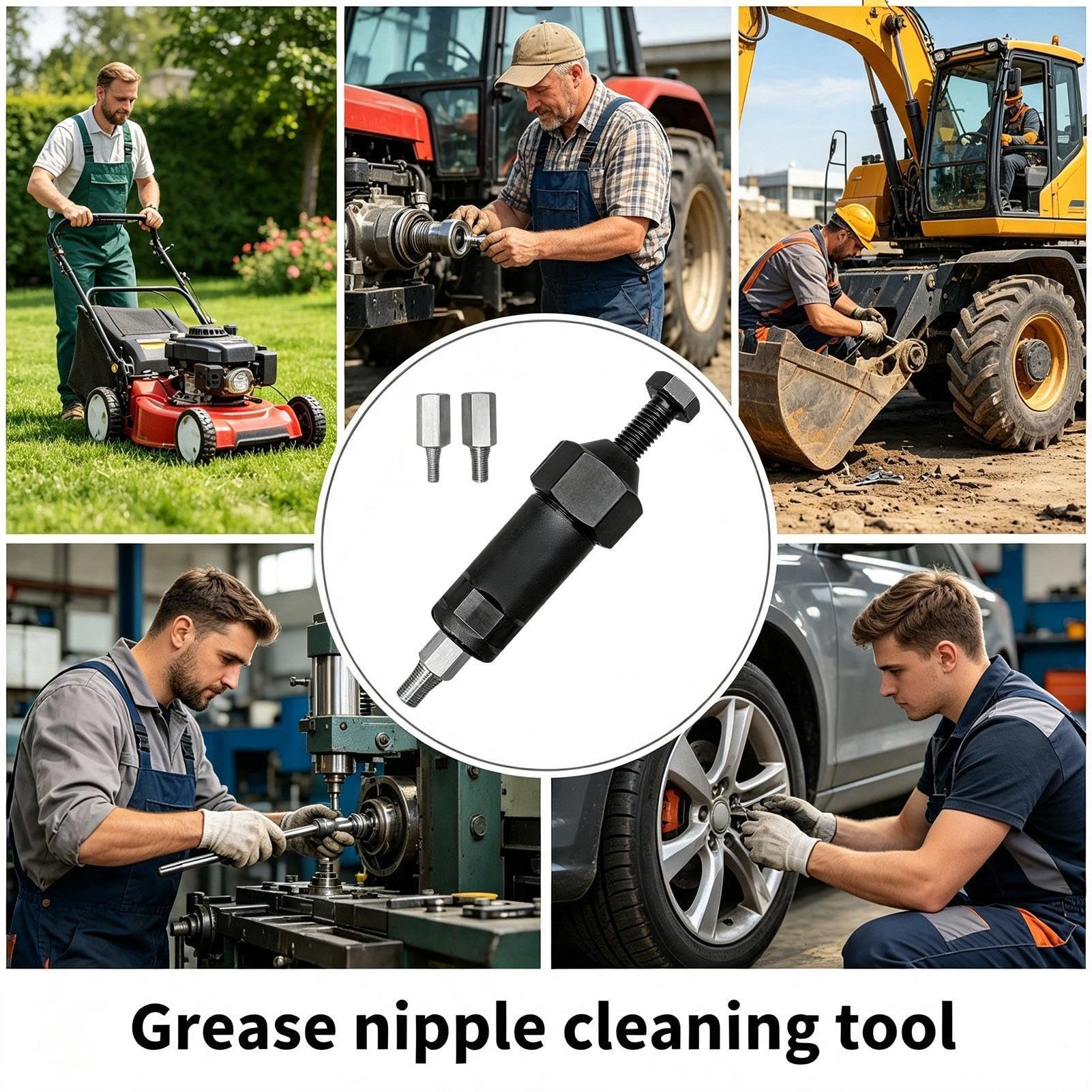 Utensile per la pulizia dei nippli di grasso con