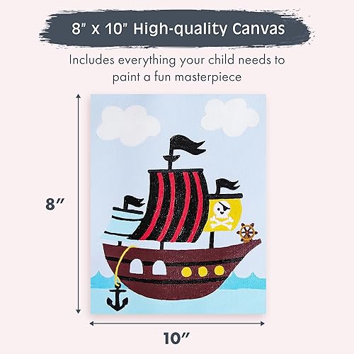 Miniatura 3 de Pink Picasso Kits Paint by Number for Kids Ages 5-12  DIY 8x10 Beginners Kids Paint Set Color by Numbers Canvas Painting Kits  As Seen On Shark Tank