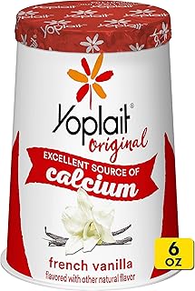 Yoplait Original French Vanilla Low Fat Yogurt, 6 OZ Yogurt Cup