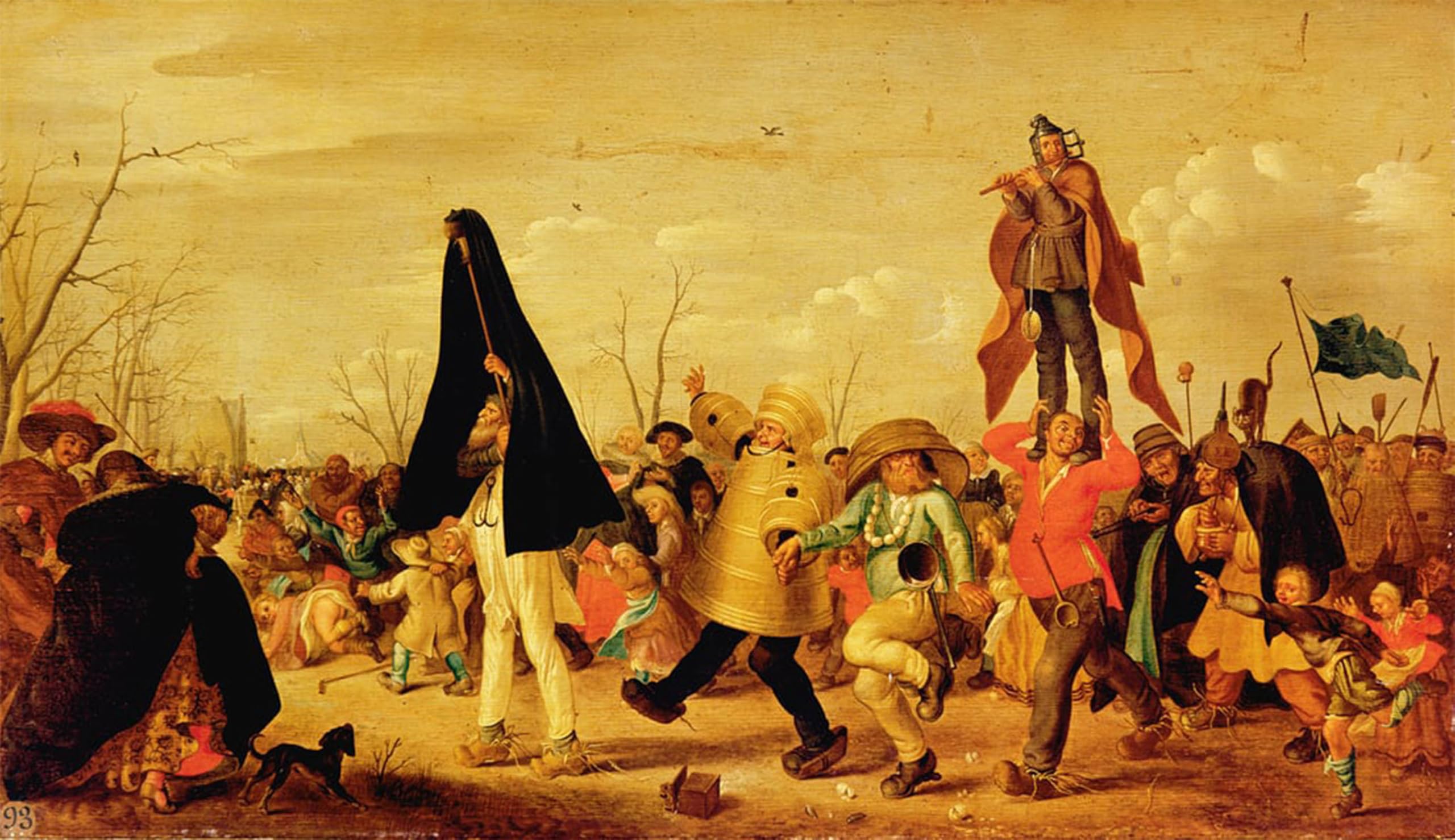 POSTERIIk Vintage Art Print Images Pictures Print the Carnival by Adriaen Pietersz Van De Venne Modern Colour Posters for Office Home Decor 60x90cm