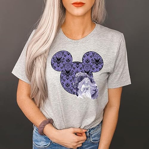 Miniatura 2 de Haunted Mansion - Camiseta unisex para adulto, diseño de casa encantada fantasmal de Disney