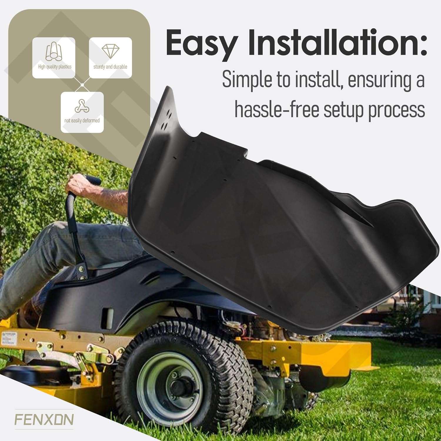 04375900 Deck Discharge Chute Compatible with Ari-ens Zoom 42" 50" Mower, 04375900 Discharge Deflector Side Chute for 926059 926064 915159 915161 915171 915213 915215 915233 915235 915323