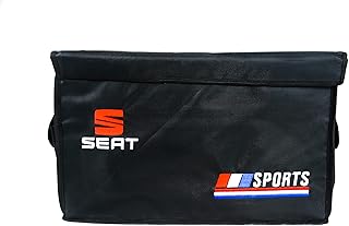 Seat Deluxe Trunk Cargo Organizer Heavy Duty Folding Caddy Storage Collapse Bag Bin for Auto Car Truck