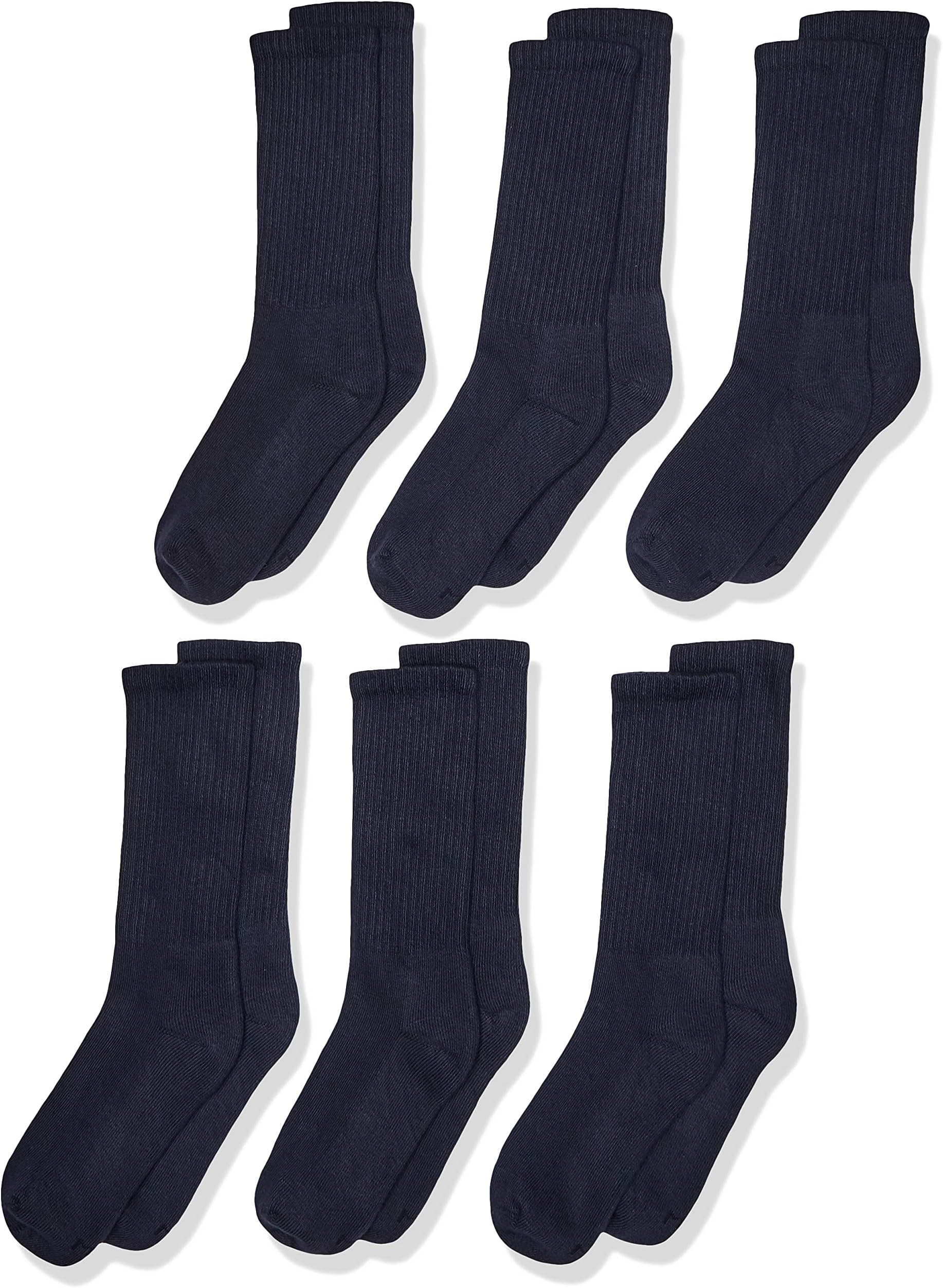 Jefferies SocksJefferies Socks Boys' Little Seamless Half Cushion Sport Crew Socks 6 Pair Pack