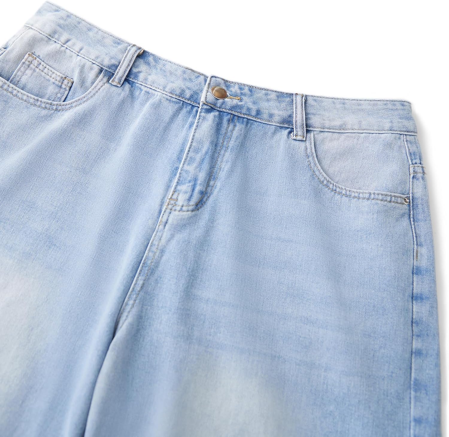 DSORVICD Men Baggy Jean Shorts Summer Casual Loose Jorts Y2k Hip Hop Skateboard Denim Shorts - Image 6