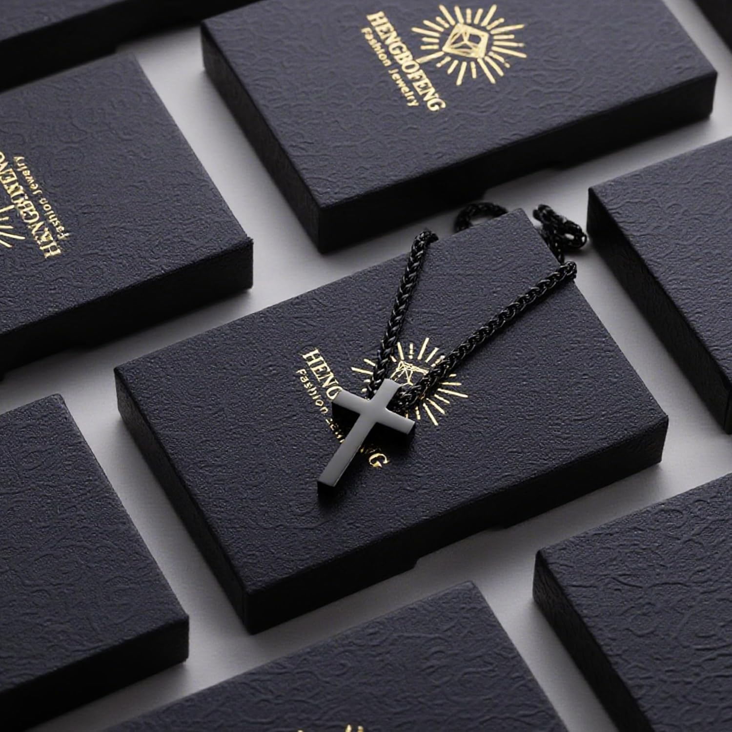 Cross Necklace for Men,Stainless Steel Pendant,Christian Cross Pendant with 18-20 Inches Chain,Mens Necklace Jewelry Gifts For Dad,Friends,Brother - Image 6