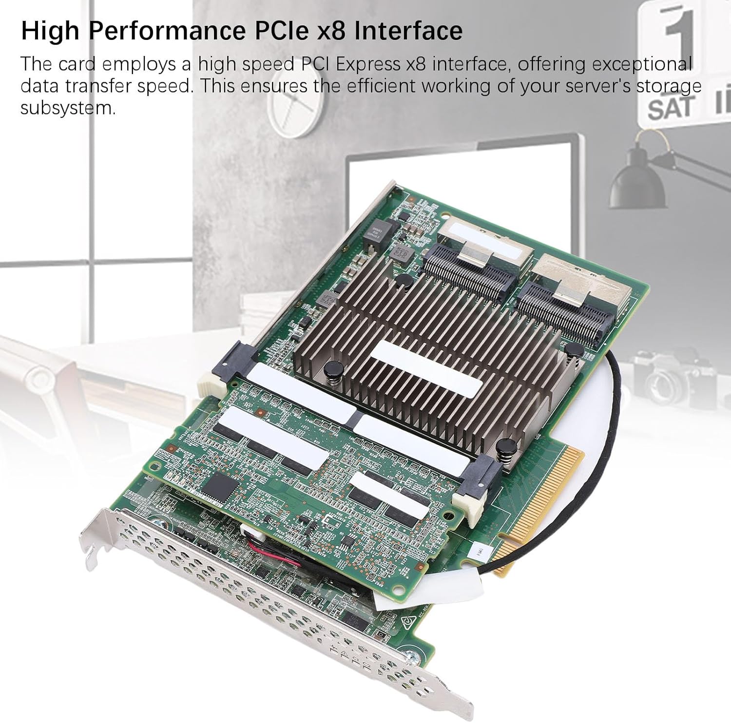 AstraLoom SAS Controller Card High Performance 4GB Cache PCIe X8 Dual Port SAS Array Card for Server Storage Systems 761880001
