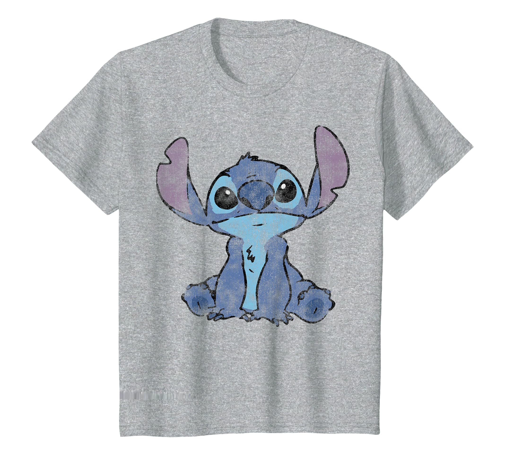 Disney Lilo &amp; Stitch Distressed Stitch Portrait T-Shirt
