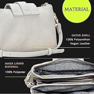 MMS Brands Miztique Dara Convertible Crossbody (Bone) | Vegan MMS Brands Miztique Dara Convertible Crossbody (Bone) | Vegan