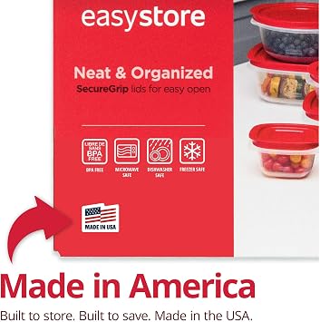 Rubbermaid EasyStore Containers, 38-Piece Set, Food Storage Containers, Food Storage Containers with Lids