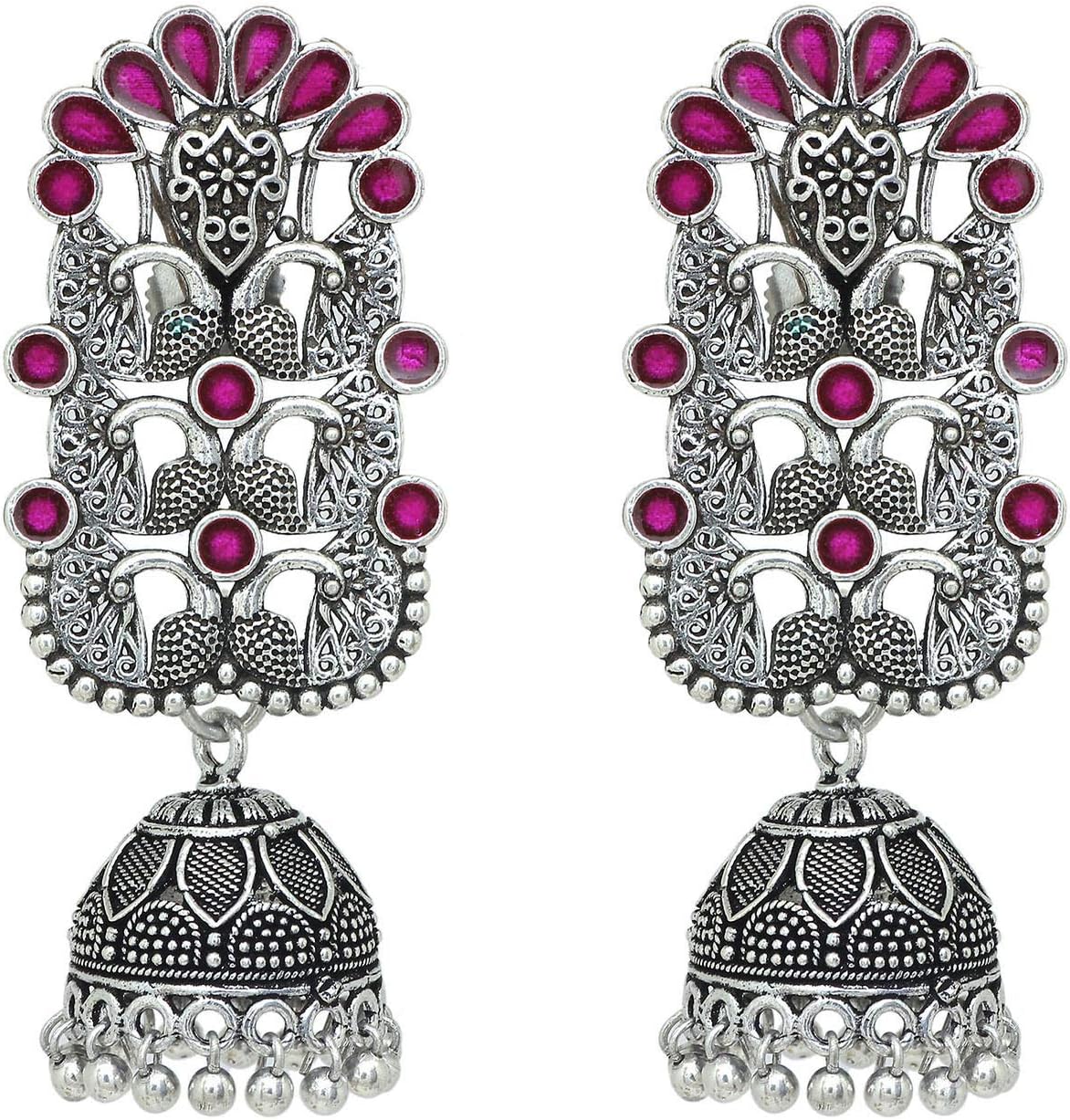 V L IMPEXIndian Fashion Peacock style jhumka earring for women and girls