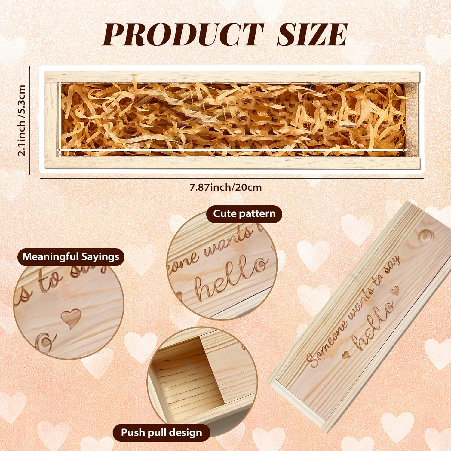 Surprise Pregnancy Announcements for Dad Pregnancy Test Keepsake Box Wooden Baby Announcement Box Hi Daddy Bodysuit Pregnancy Reveal Baby Gift Sets for Husband Partner - Image 2