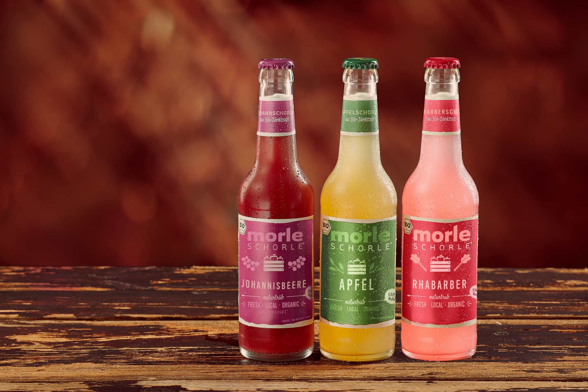 Elbler Morleschorle, spritz di mele, 24 x 0,33 l, spritz di mele Bio, a base di frutta Bio, succo diretto senza zuccheri aggiunti, succo di mela diretto con acqua minerale naturale