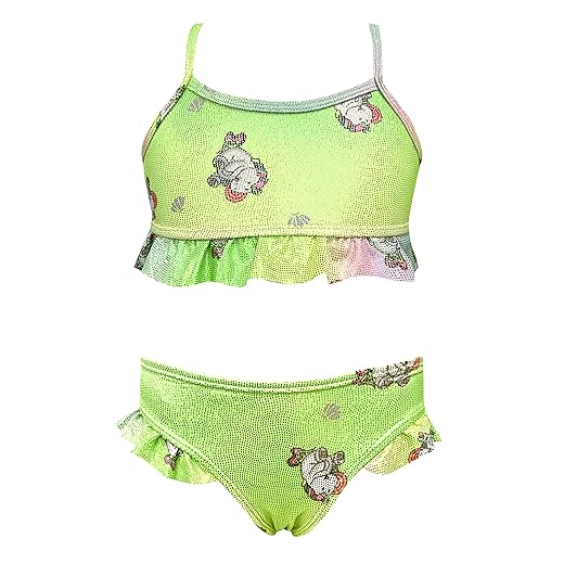 Conjunto de biquíni de duas peças com estampa floral para bebês meninas