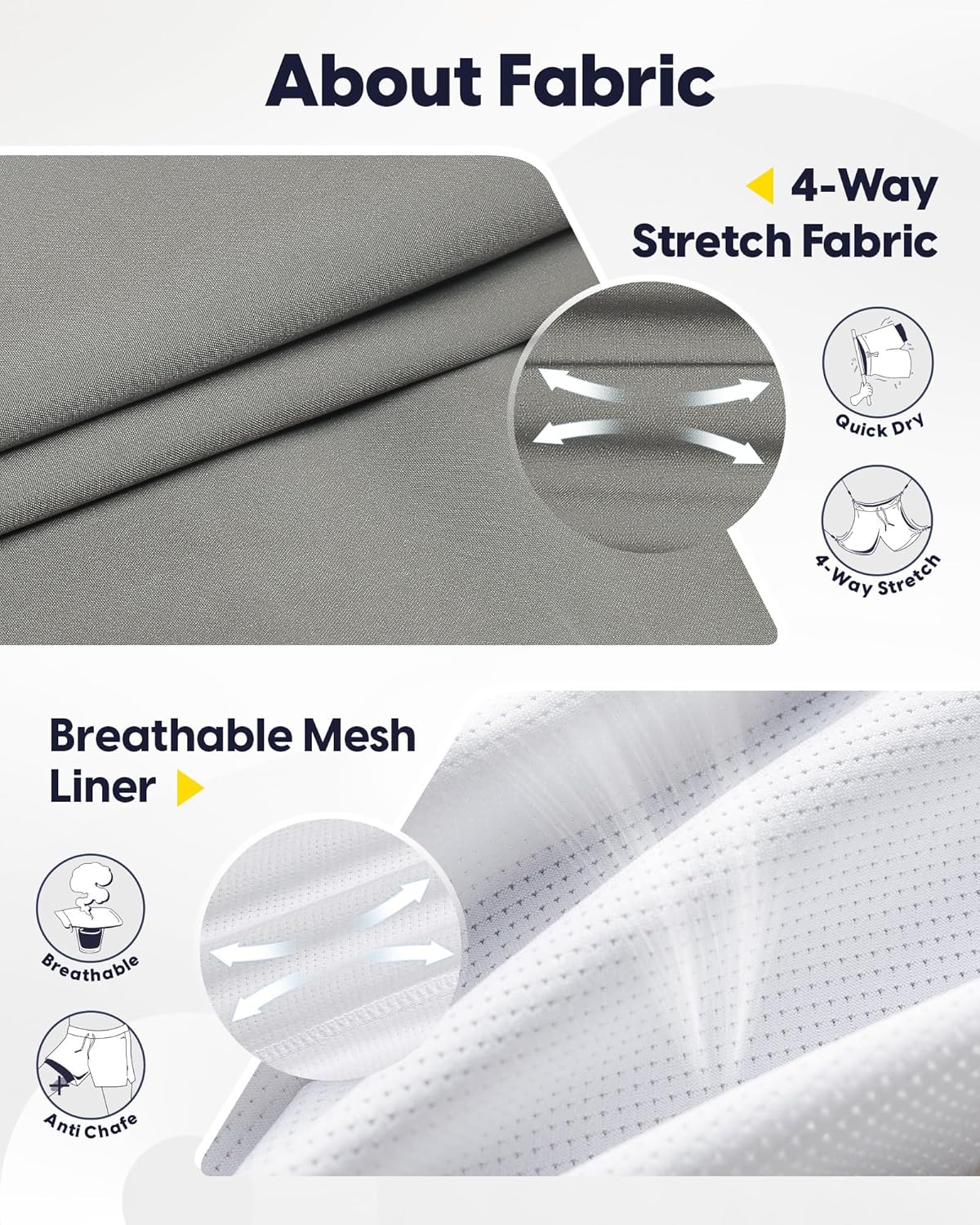 maamgic Workout Running Shorts for Men Retro 5 Inch Gym Shorts with Liner Quick Dry 2 in 1 Athletic Shorts - Image 4