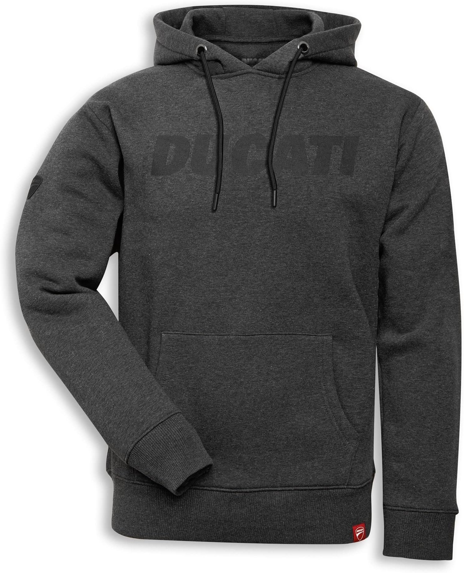 Ducati Logo Graphic Pullover Hooded Sweatshirt (L, Anthracite)