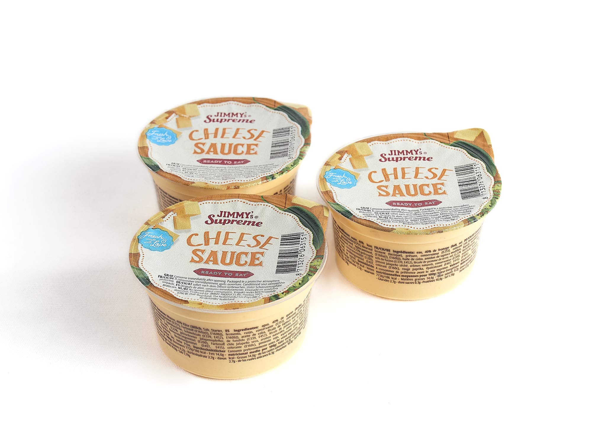 Cinin - Salsa de Queso para Nachos (45 tarrinas monodosis 90 gr)