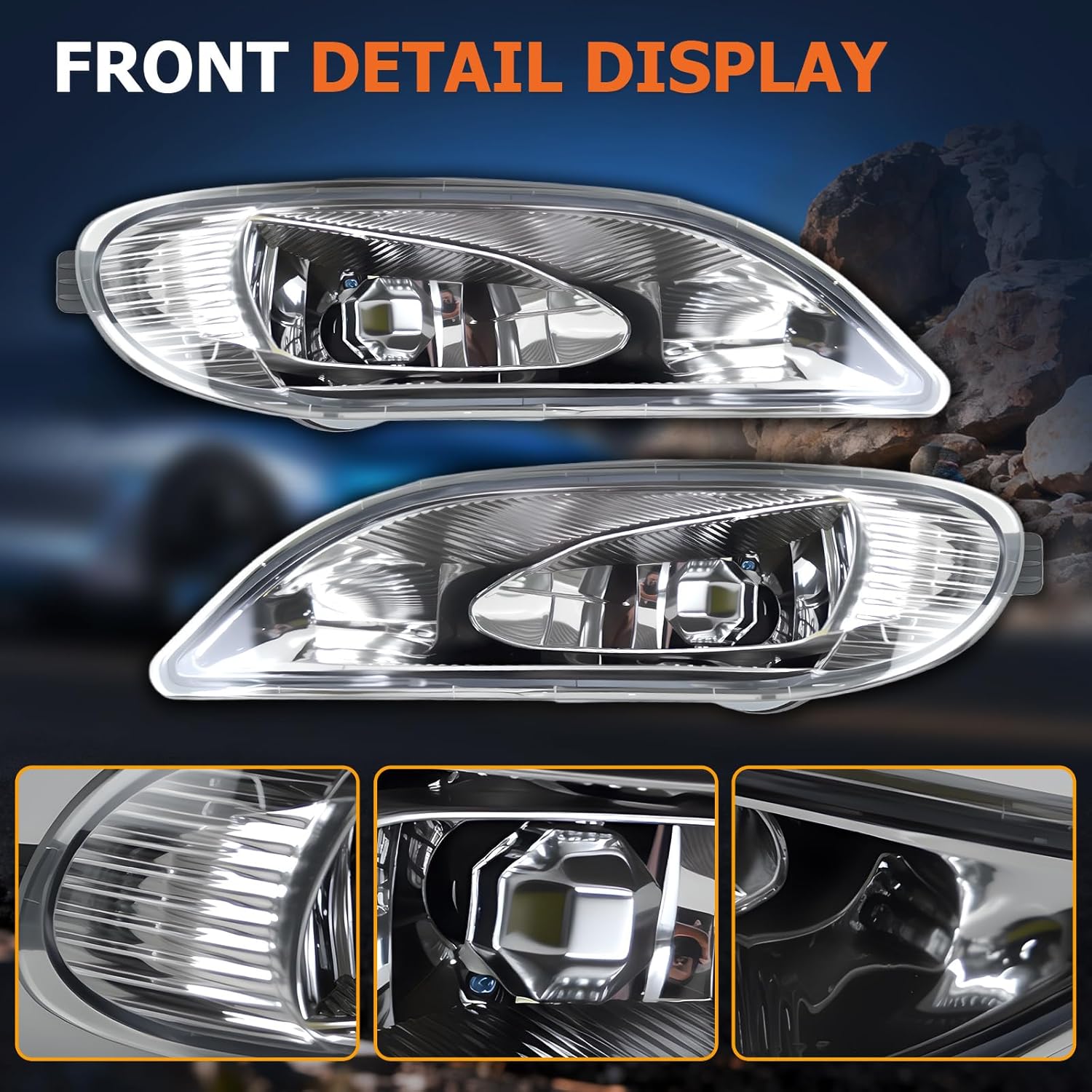 Fog Light Compatible With 2002 2003 2004 Toyota Camry, 2005 2006 2007 2008 Toyota Corolla, 2002 2003 Toyota Solara Bumper Driving Fog Lamps with Switch & Wiring Kit