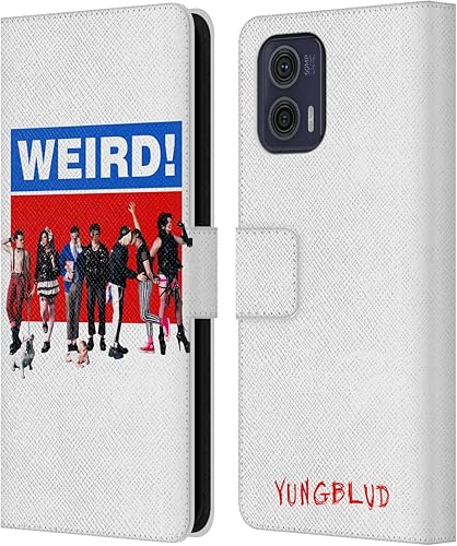 Miniatura 10 de Head Case Designs Officially Licensed Yungblud Face Graphics Leather Book Wallet Case Cover Compatible with Motorola Moto G73 5G