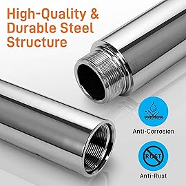 SereneLife 10 Dance Pole Extension Tube - Professional Upgraded Spinning Dancing Pole Portable Removable Stripper Fitness Pole Extension Tube w/Smooth Connection - for Training & Exercise