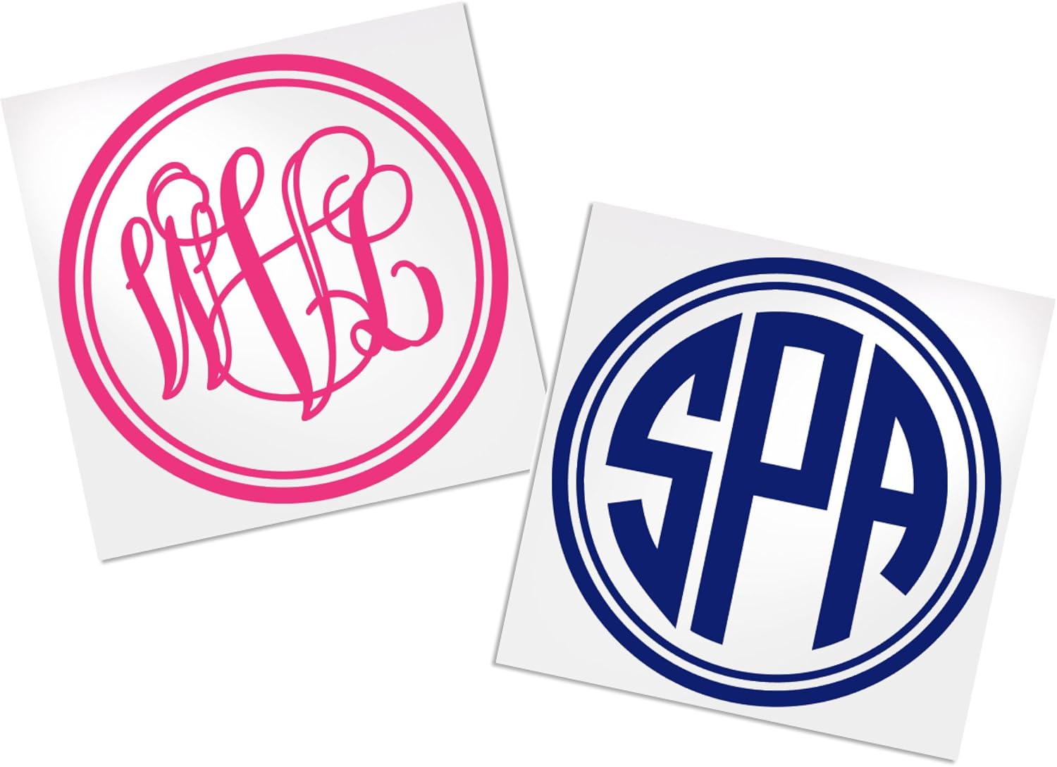 Yeti Monogram Decal Intials, Your Choice of Color & Style Decals by ADavis