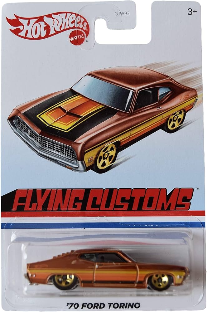 ミニカー Hot Wheels 70 Ford Torino 40th Amazon.com: Hot Wheels '70 Ford Torino - Flying Customs - Brown