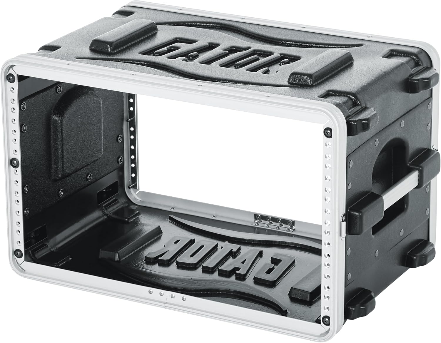 Gator Cases Lightweight Molded 6U Rack Case with Heavy Duty Latches, Shallow 14.25" Depth (GR-6S)