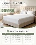 Lane Linen Queen Feuilles ajustées 100% Coton biologique & 2 Carcasses d'oreillers - Blanc GOTS Certifié, 2 Oreillers, Lavable à la machine, Coffre-fort de lavage à froid, doux & Tissu respirant, naturel, Chambre primaire