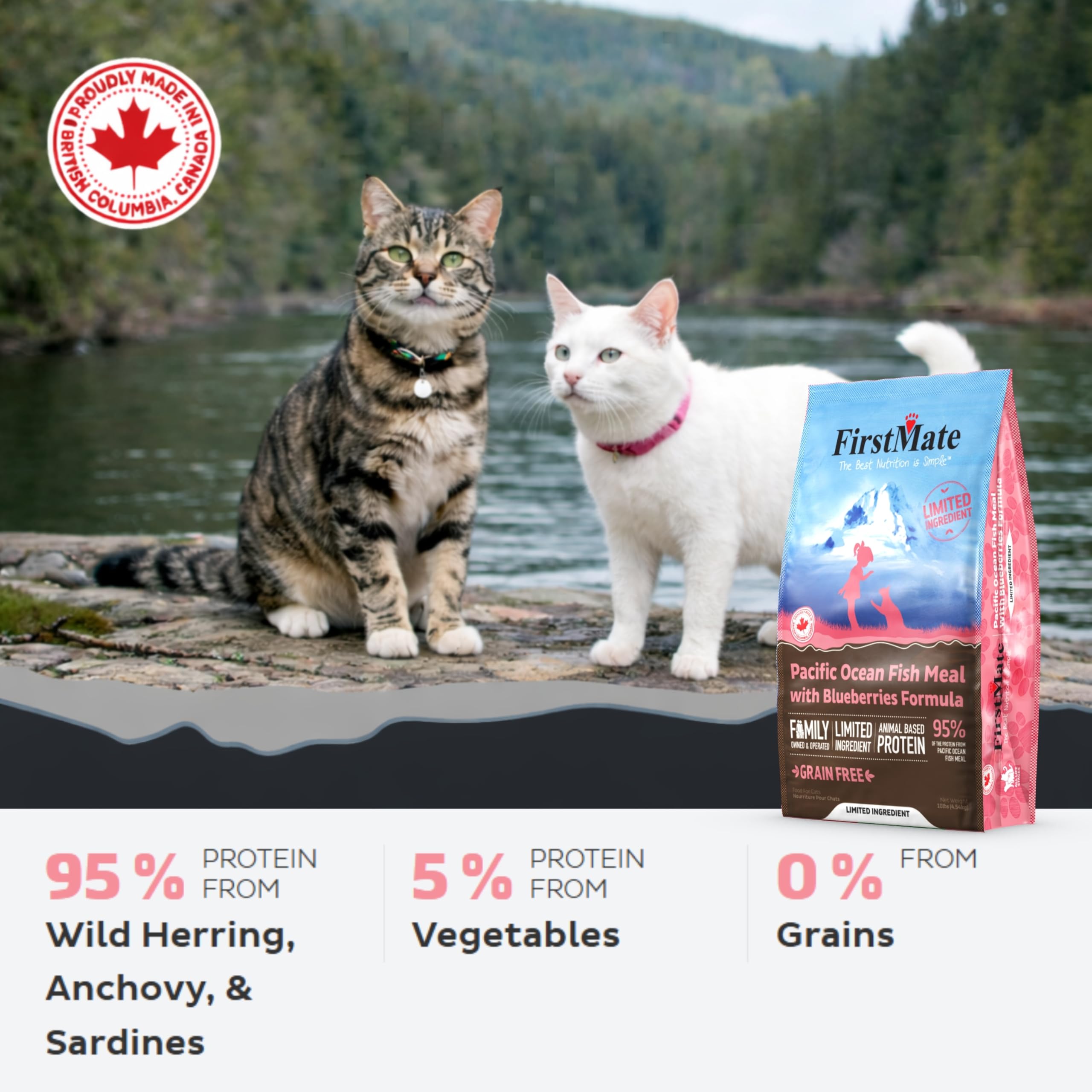 Firstmate Pet Foods Renaissance alimento para gatos sin granos con arándanos