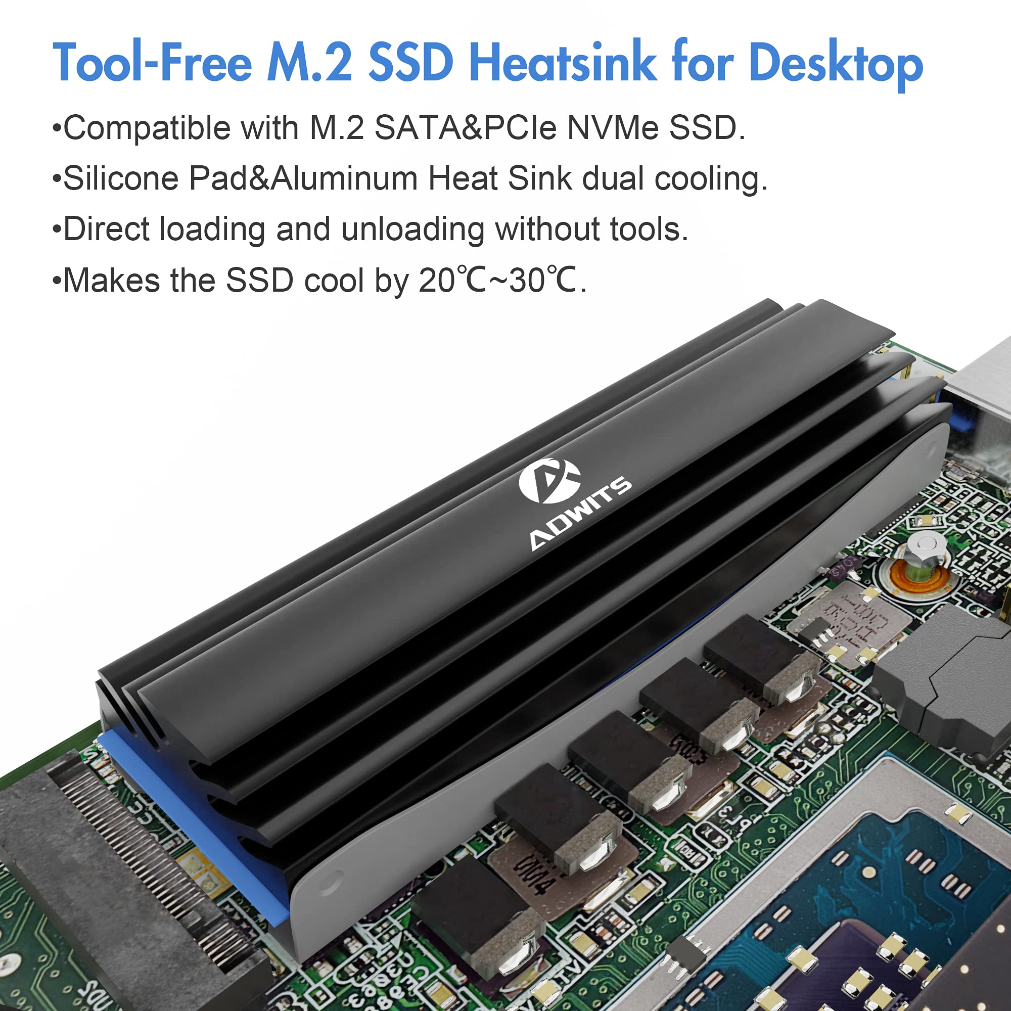 GUDGA SSD Heizkörper M2 NVME Kühlkörper Aluminium ... - Grandado