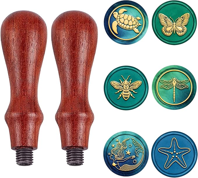 CRASPIRE Halloween Wax Seal Stamp Head - Bat & Tree 25mm Brass Stamp For Invitations & Cards