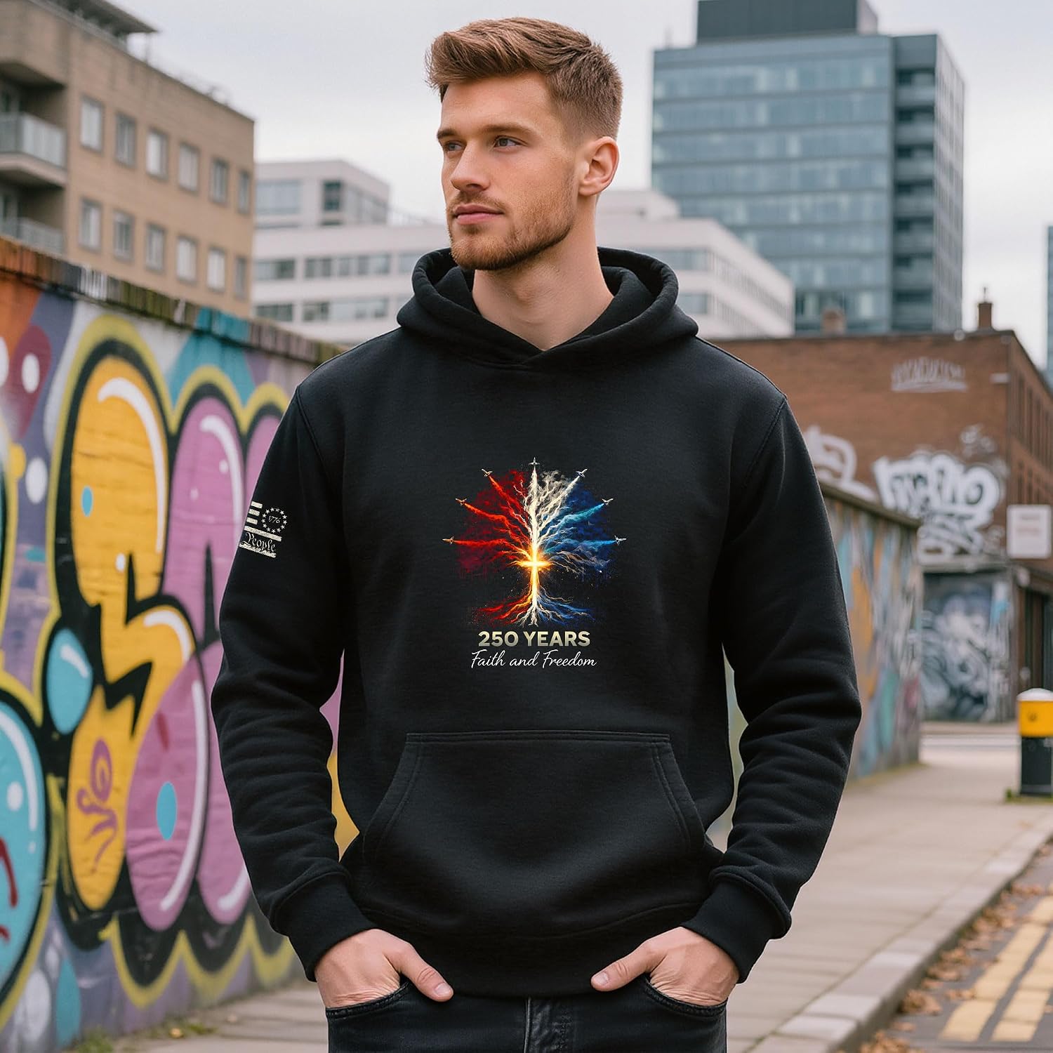 250 Anniversary Usa Hoodie, Faith And Freedom Hoodie, Patriotic Hoodies, Christian Hoodies