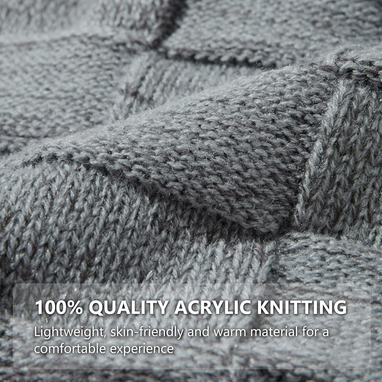 BASSDASH Winter Slouchy Beanies Thick Fleece Lined Skull Cap for Men Women Warm Knitting Hat - Image 5