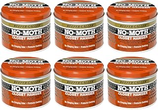 Reefer Galler NO Moth Closet Hanger - Kills Clothes Moths, Carpet Beetles, Eggs & Larvae, 6 Pack